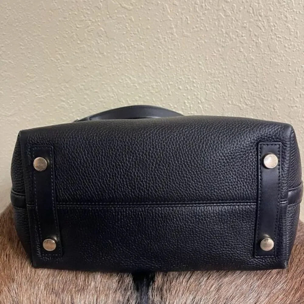 Michael Kors $278‎ Lucy Black Pebbled Leather Medium Hobo Shoulder Bag Magnetic